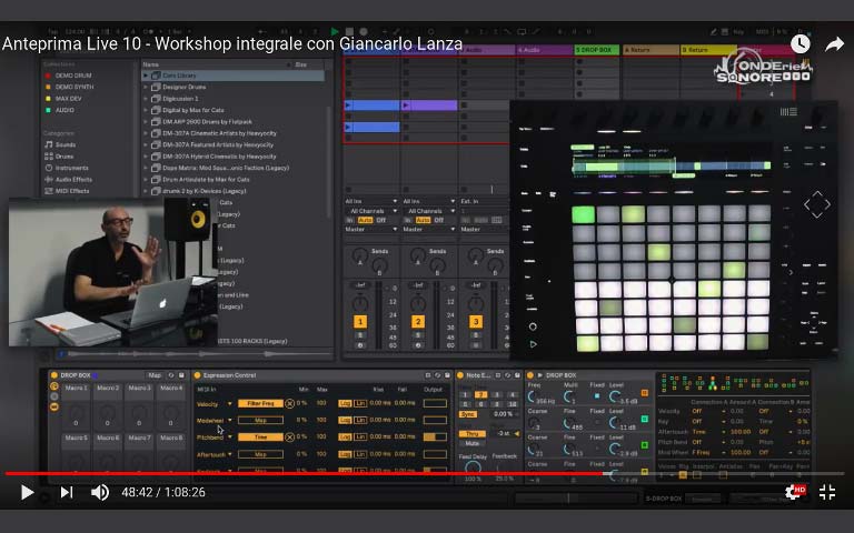 Anteprima Ableton Live 10 con Giancarlo Lanza